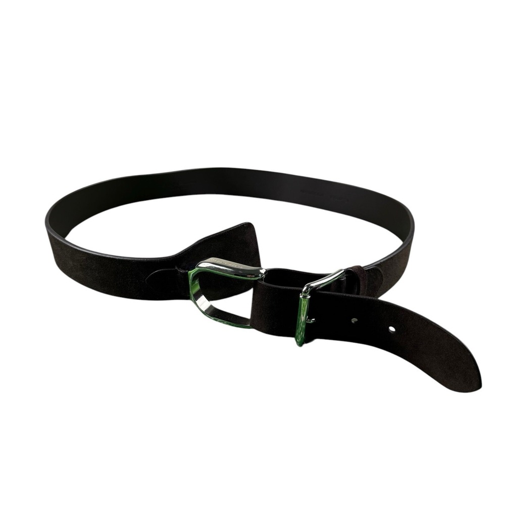 Ralph Lauren Purple Label Womens Equestrian Leather Belt Brown 40 EU L NWT